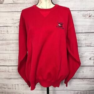 Tommy Hilfiger golf Red Crewneck size Xl popover sweater